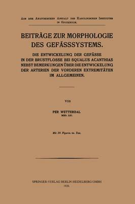 Beitrge zur Morphologie des Gefsssystems 1