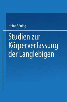 bokomslag Studien zur Körperverfassung der Langlebigen