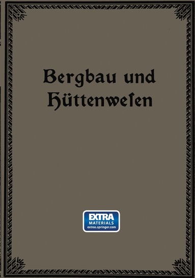 bokomslag Bergbau und Hüttenwesen