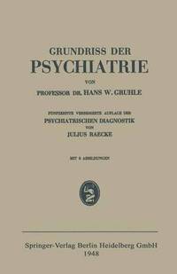 bokomslag Grundriss der Psychiatrie