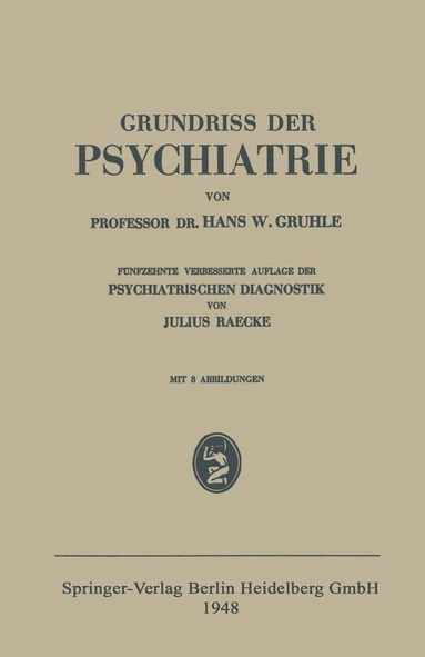bokomslag Grundriss der Psychiatrie