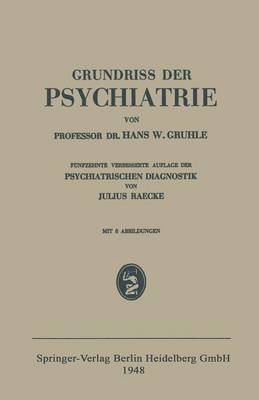 Hans W. Gruhle - Grundriss der Psychiatrie, Häftad