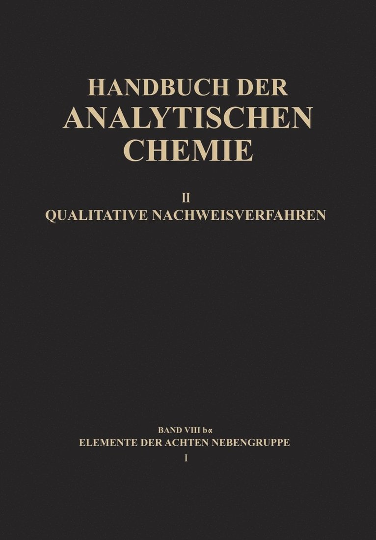 Elemente der Achten Nebengruppe I