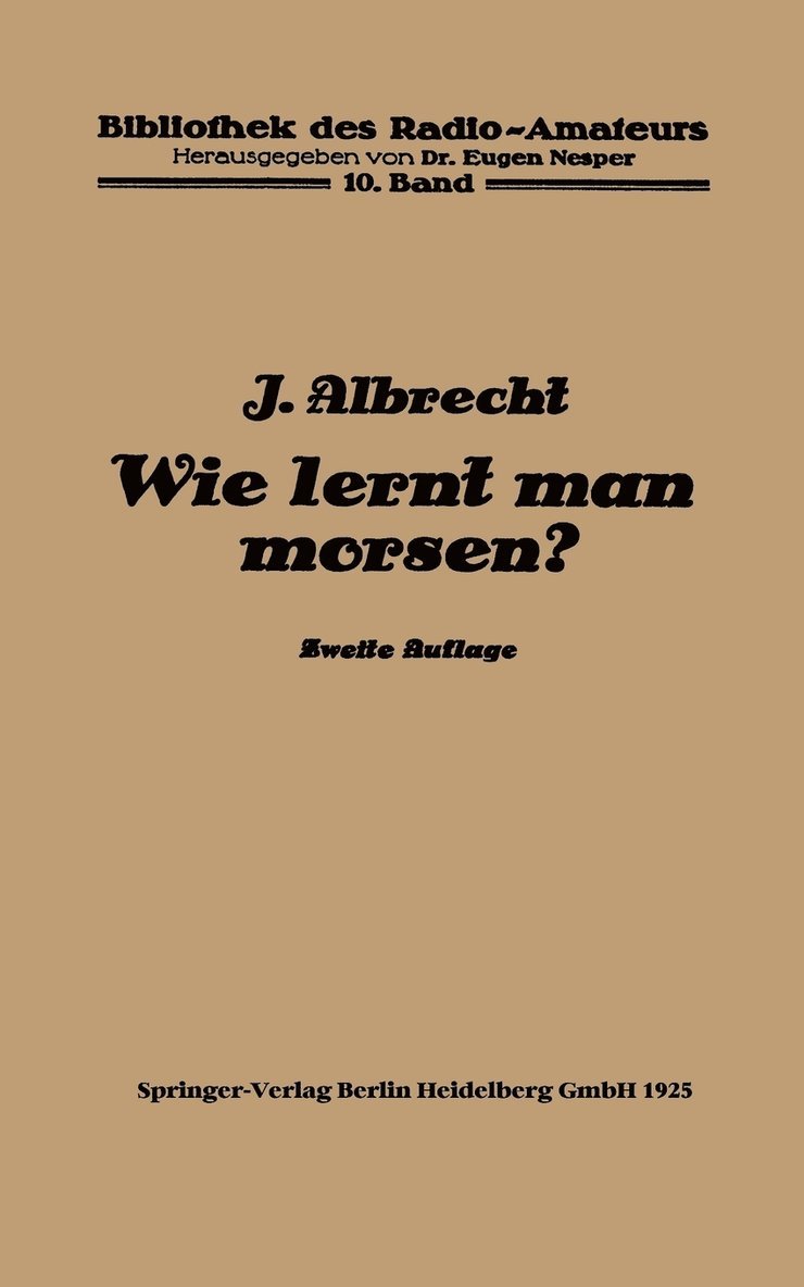 Julius Albrecht - Wie lernt man morsen?, Häftad