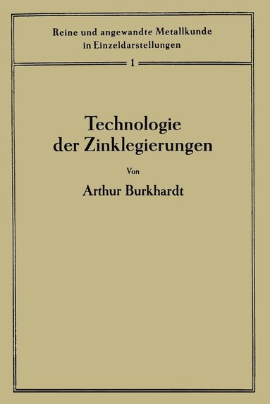 bokomslag Technologie der Zinklegierungen