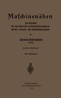 bokomslag Maschinennähen