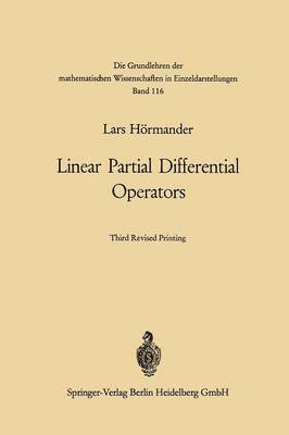 Lars Hörmander, Lars Hormander - Linear Partial Differential Operators, Häftad