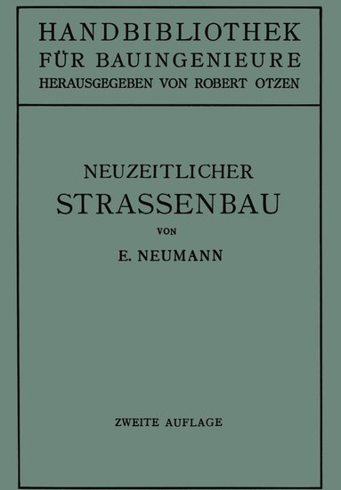 bokomslag Der neuzeitliche Straßenbau
