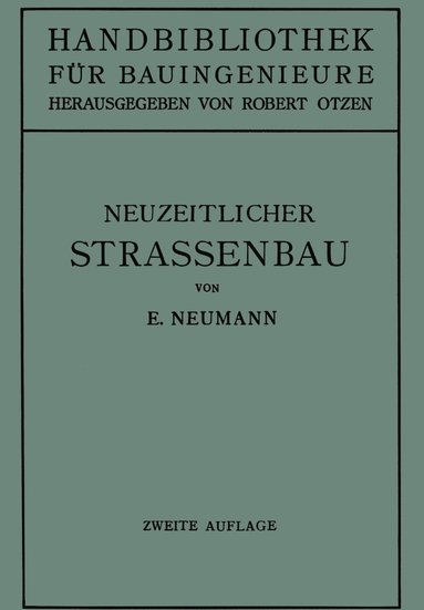 bokomslag Der neuzeitliche Straenbau