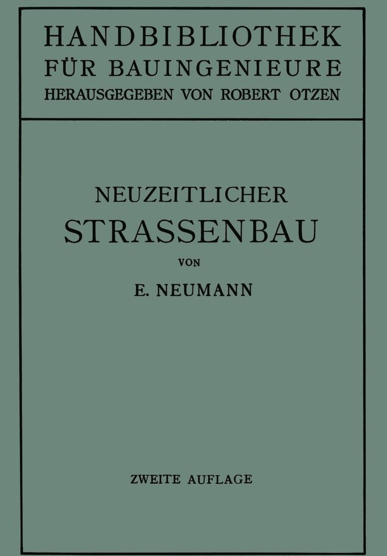 Der neuzeitliche Straenbau 1