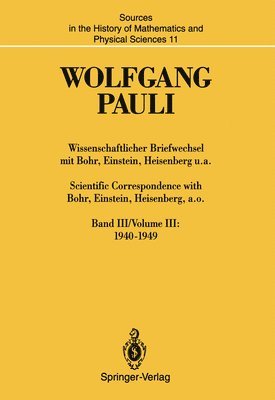 Wissenschaftlicher Briefwechsel mit Bohr, Einstein, Heisenberg u.a. / Scientific Correspondence with Bohr, Einstein, Heisenberg, a.o. 1