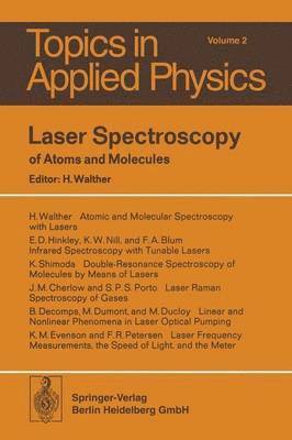 Laser Spectroscopy of Atoms and Molecules 1