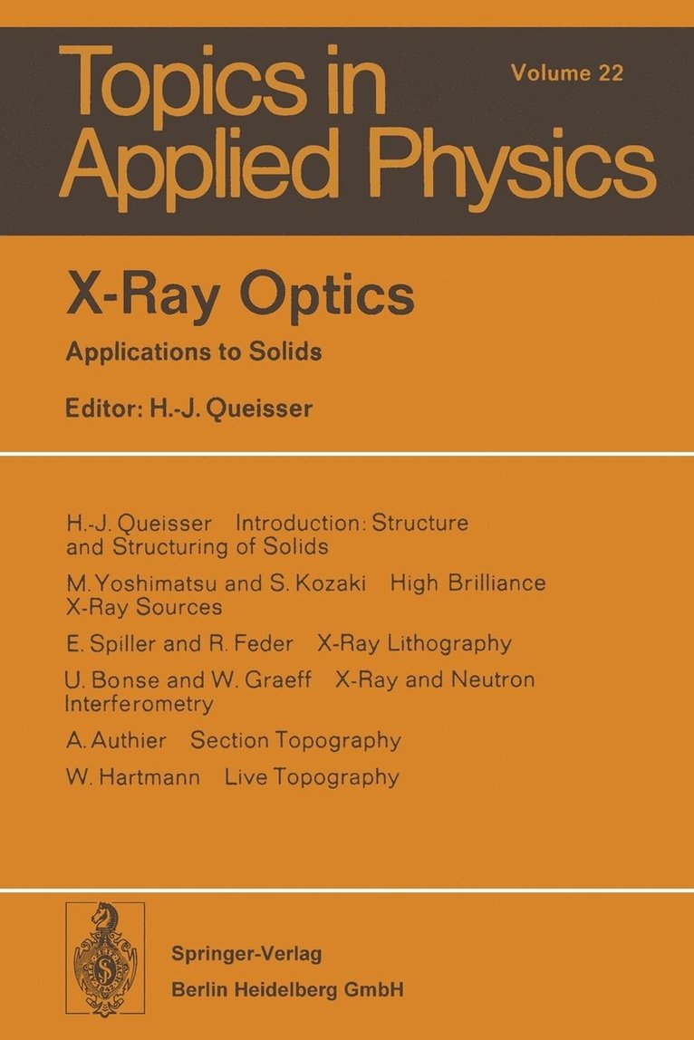 X-Ray Optics 1