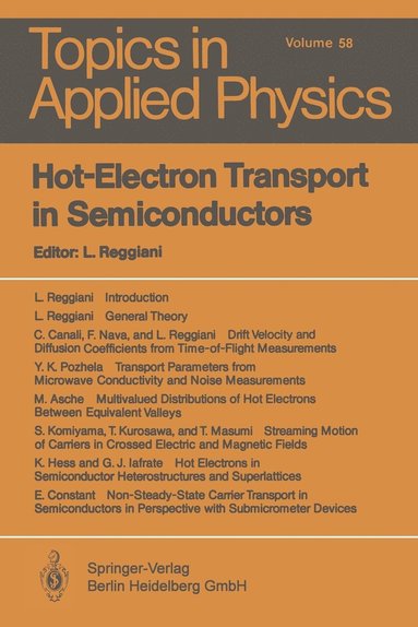 bokomslag Hot-Electron Transport in Semiconductors