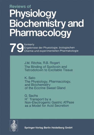 bokomslag Reviews of Physiology, Biochemistry and Pharmacology