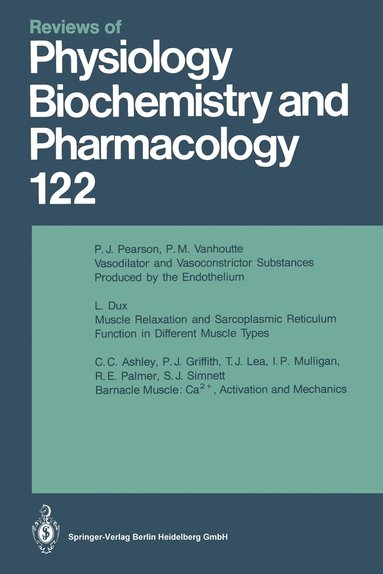 bokomslag Reviews of Physiology, Biochemistry and Pharmacology