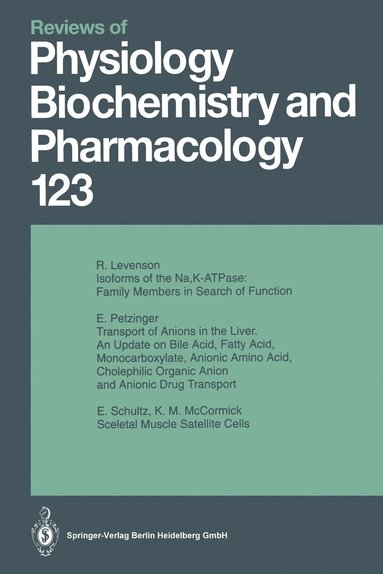 bokomslag Reviews of Physiology, Biochemistry and Pharmacology