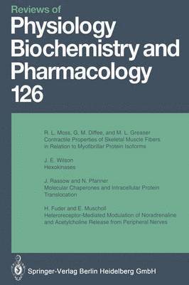 bokomslag Reviews of Physiology, Biochemistry and Pharmacology