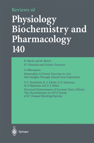 bokomslag Reviews of Physiology, Biochemistry and Pharmacology