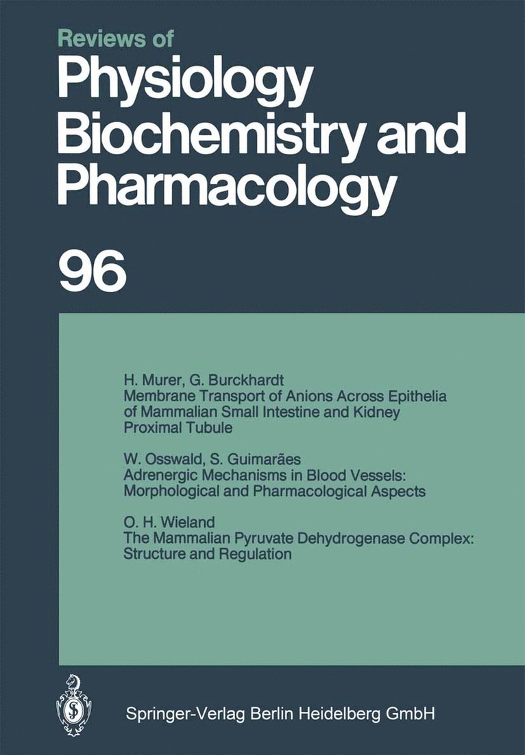 Reviews of Physiology, Biochemistry and Pharmacology 1