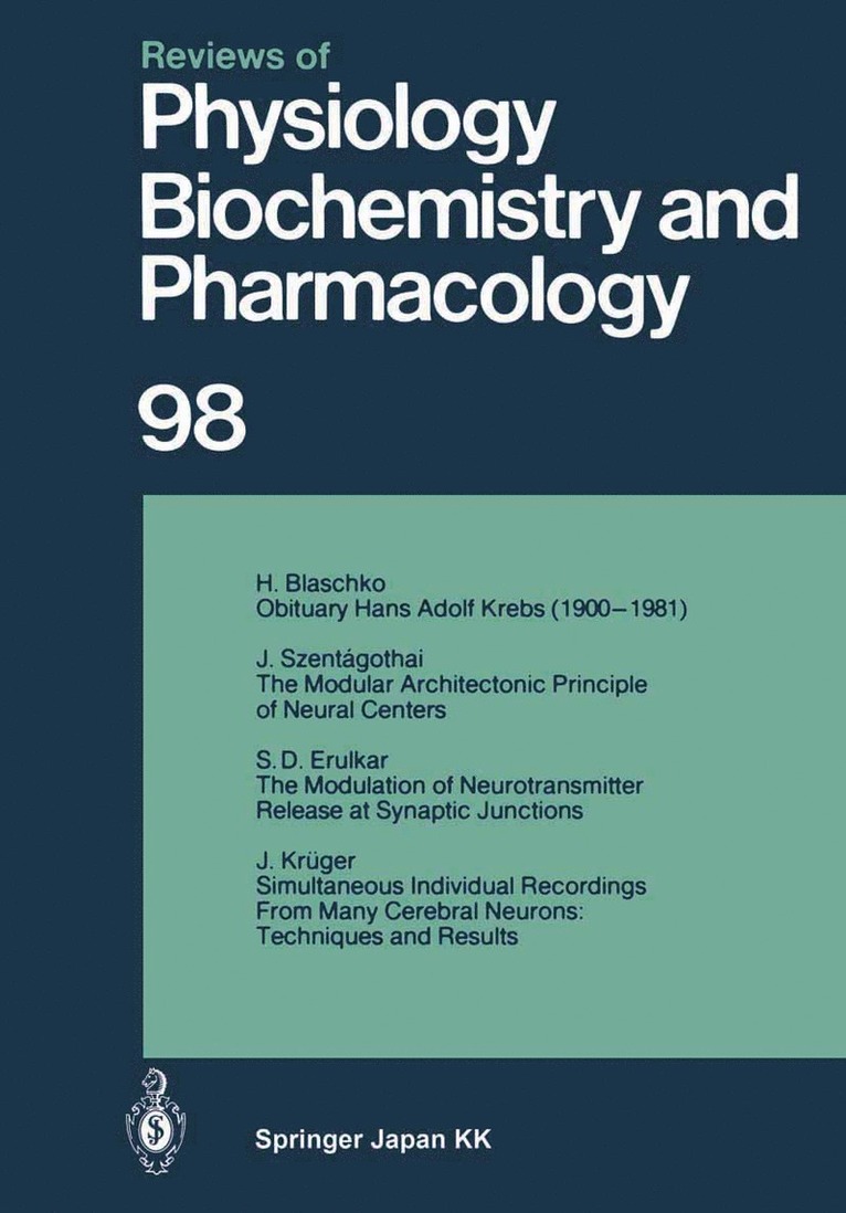 Reviews of Physiology, Biochemistry and Pharmacology 1