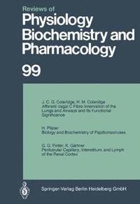 bokomslag Reviews of Physiology, Biochemistry and Pharmacology