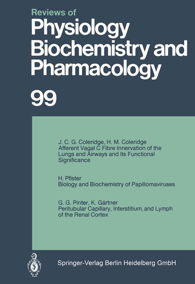 R. H. Adrian, U. Trendelenburg, K. Ullrich, W. Vogt, A. Weber, H. Zur Hausen, E. Helmreich, H. Holzer, R. Jung, R. J. Linden, P. A. Miescher, J. Piiper, H. Rasmussen - Reviews of Physiology, Biochemistry and Pharmacology, Häftad