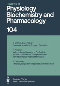 bokomslag Reviews of Physiology, Biochemistry and Pharmacology