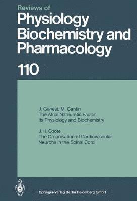 bokomslag Reviews of Physiology, Biochemistry and Pharmacology 110
