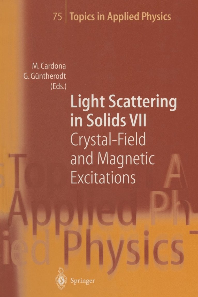 Light Scattering in Solids VII 1