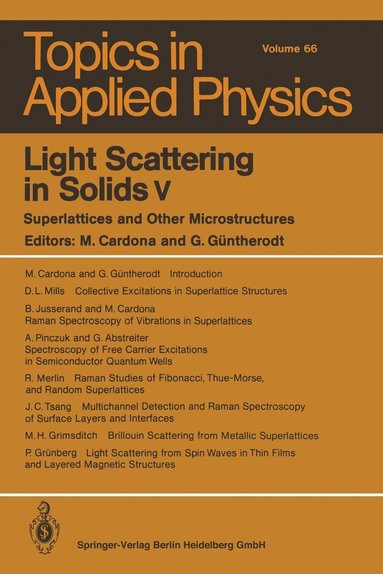 bokomslag Light Scattering in Solids v