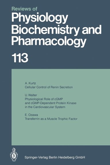 bokomslag Reviews of Physiology, Biochemistry and Pharmacology