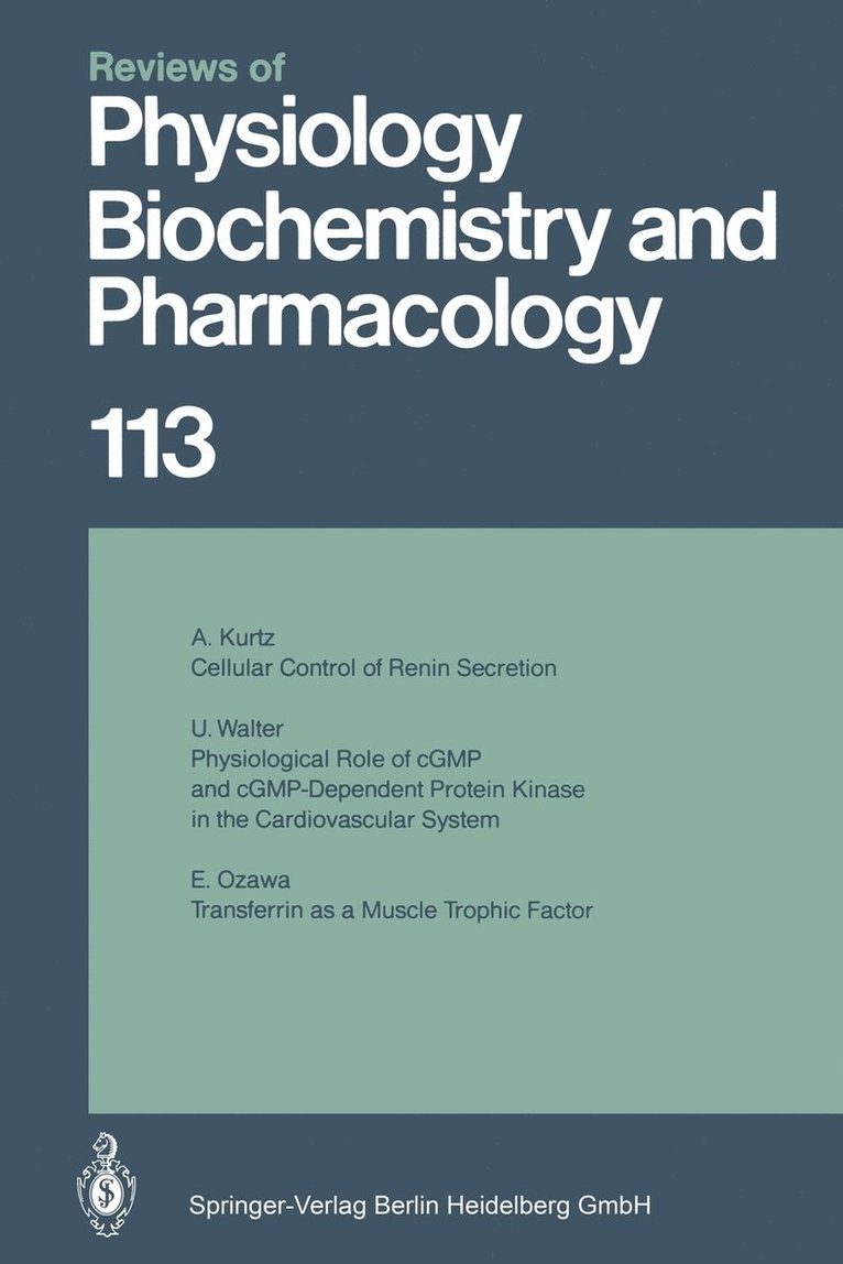 Reviews of Physiology, Biochemistry and Pharmacology 1