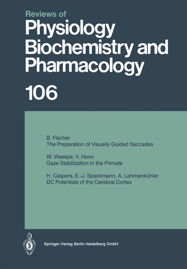 Reviews of Physiology, Biochemistry and Pharmacology, Häftad