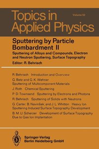 bokomslag Sputtering by Particle Bombardment II