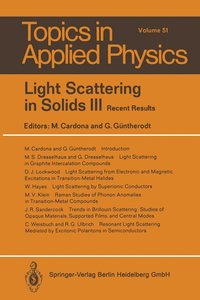 bokomslag Light Scattering in Solids III