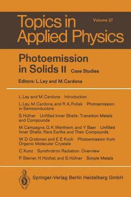 Photoemission in Solids II 1