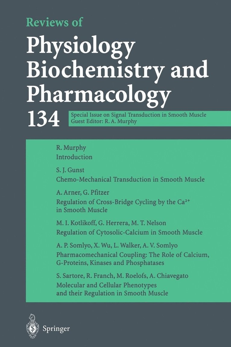 Reviews of Physiology Biochemistry and Pharmacology 1
