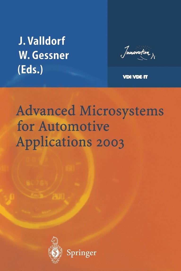Jürgen Valldorf, Wolfgang Gessner, Jurgen Valldorf - Advanced Microsystems for Automotive Applications 2003, Häftad