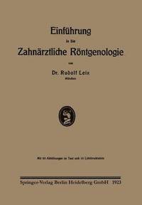 bokomslag Einfhrung in die Zahnrztliche Rntgenologie