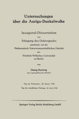 Untersuchungen ber die Auriga-Dunkelwolke 1