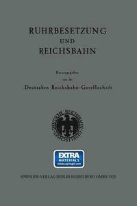 bokomslag Ruhrbesetzung und Reichsbahn