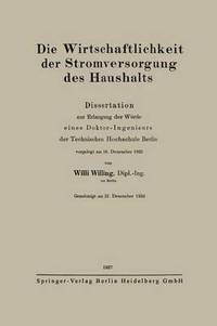 bokomslag Die Wirtschaftlichkeit der Stromversorgung des Haushalts