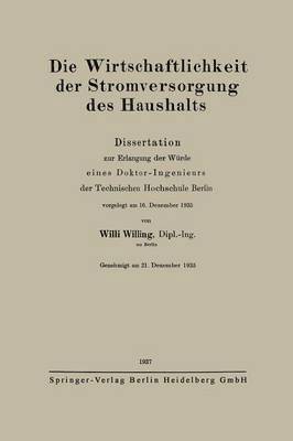 Die Wirtschaftlichkeit der Stromversorgung des Haushalts 1