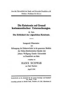 bokomslag Die Katatonie auf Grund katamnestischer Untersuchungen