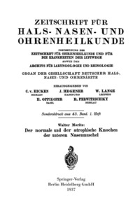 bokomslag Der normale und der atrophische Knochen der unteren Nasenmuschel