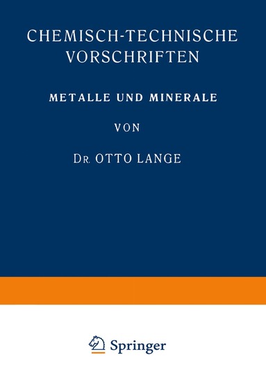 bokomslag Metalle und Minerale