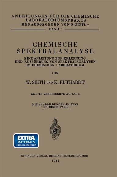 Wolfgang Seith, Konrad Ruthardt - Chemische Spektralanalyse, Häftad