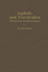 bokomslag Asphalt- und Teerstraßen