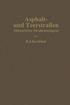bokomslag Asphalt- und Teerstraßen